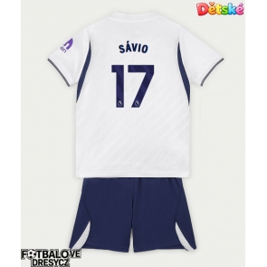 Tottenham Hotspur Savio #17 Dětské Domácí dres komplet 2026-27 Krátký Rukáv (+ trenýrky)